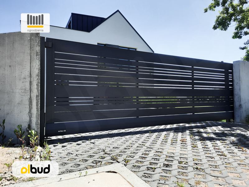 Nowoczesne ogrodzenie aluminiowe ALFEN N06 w Gdyni
