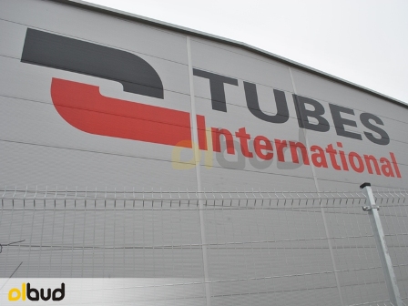 Ogrodzenie panelowe terenu firmy Tubes International