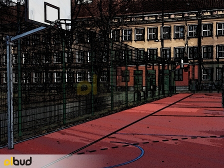 Ogrodzenie panelowe 2D boiska sportowego w Gdańsku