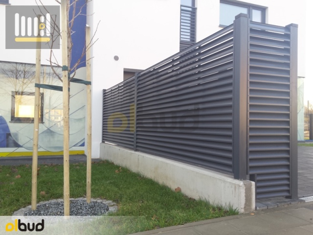 Ogrodzenie żaluzyjne PS004 na osiedlu Futura Park w Gdańsku