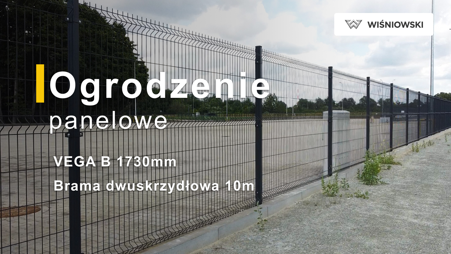 Ogrodzenie panelowe Gdańsk, Brama dwuskrzydłowa BASTION Wiśniowski - Realizacja Olbud Straszyn