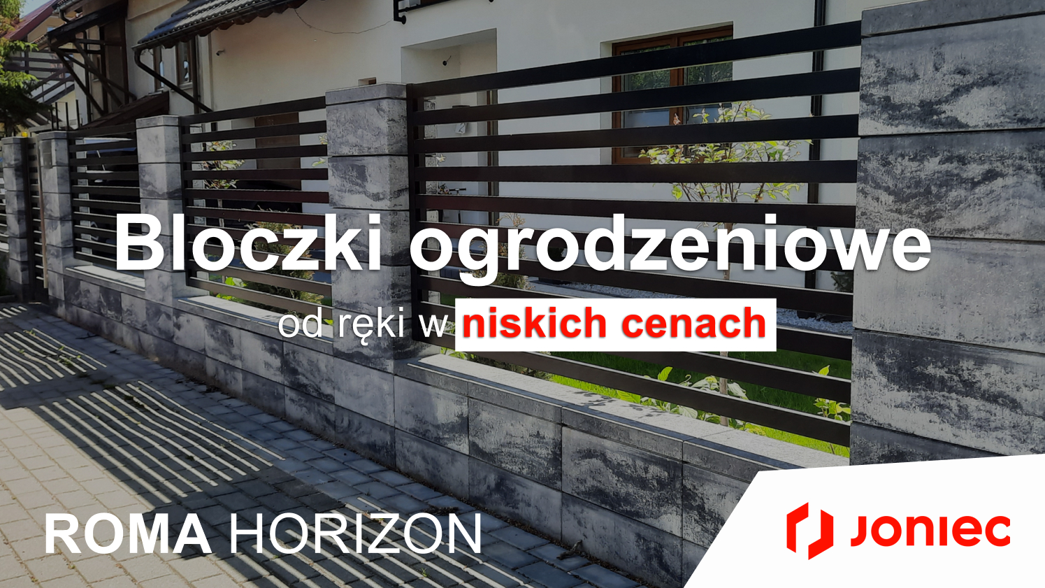 Bloczki ogrodzeniowe JONIEC od ręki w niskich cenach z dostawą HDS Gdańsk, Gdynia, Sopot, Tczew, woj. Pomorskie