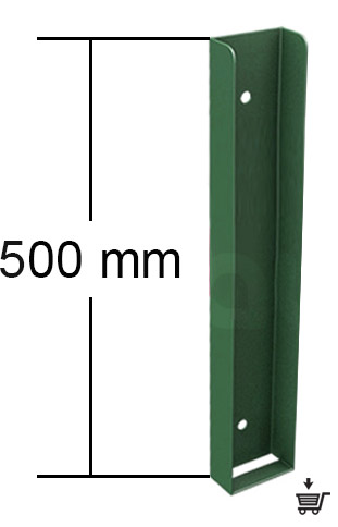 ceownik montażowy do podmurówki zielony 50 cm
